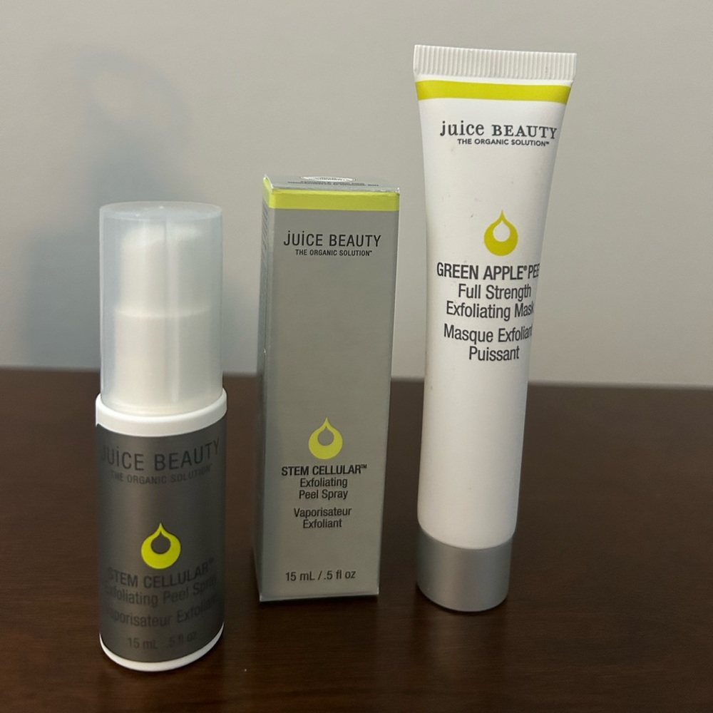 Juice beauty stem cellular spray & Green apple peel travel size